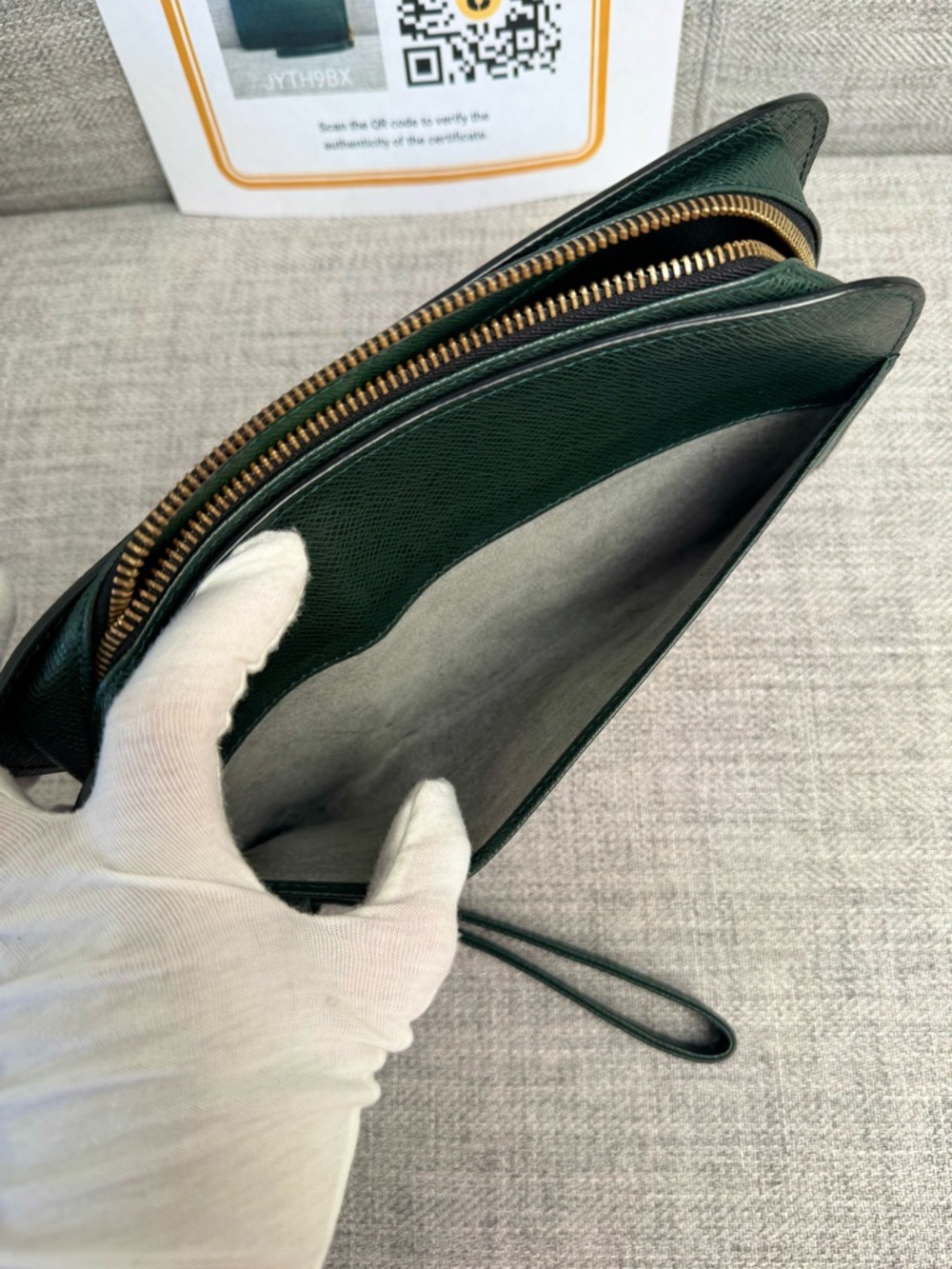 ❌SOLD❌Louis Vuitton Taiga Baikal Pochette Clutch | Epicea Green ✨ - Picture 7 of 17